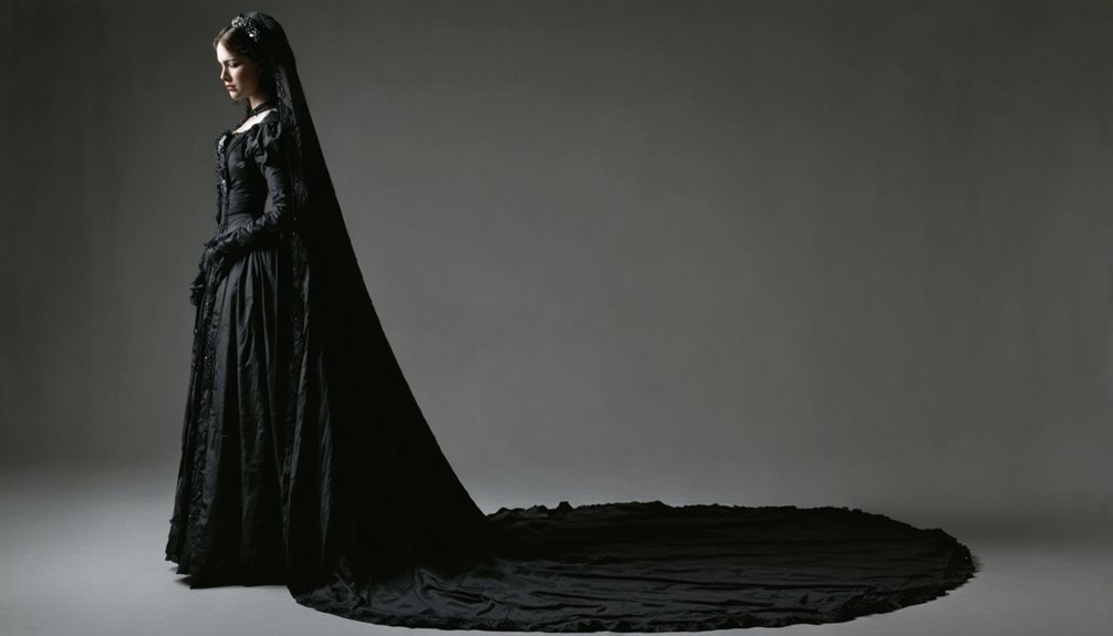authentic widow s veil proportions