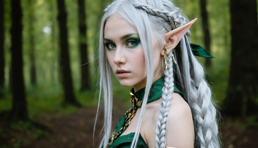 elven warrior hair and makeup