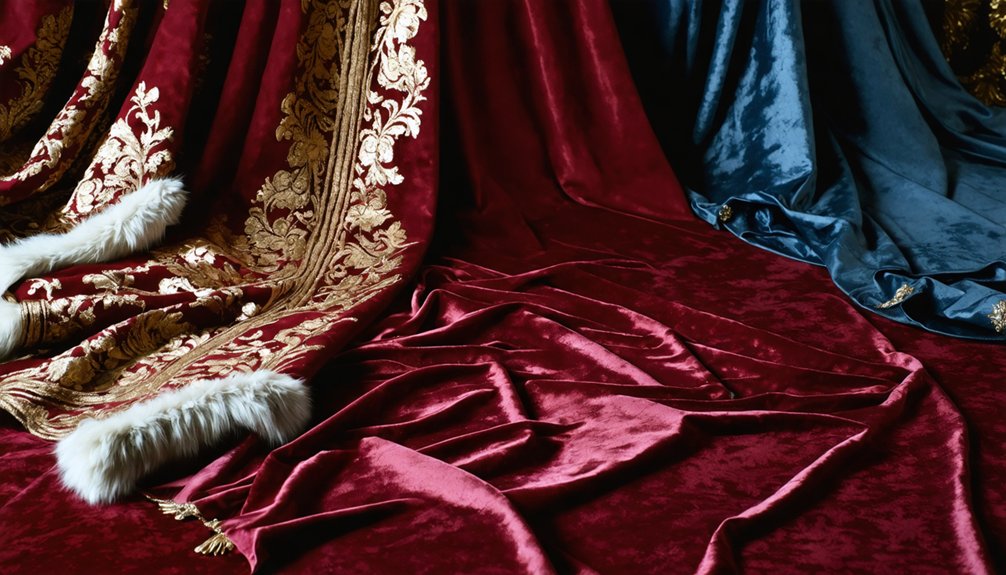 fabrics define royal hierarchy