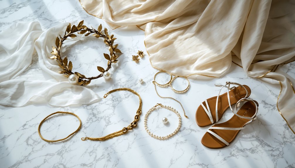 greek goddess costume materials