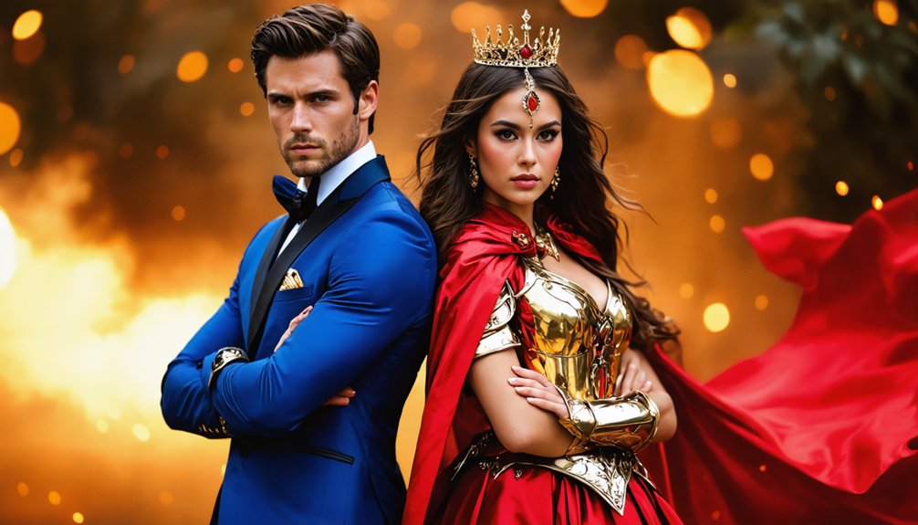 recognizable superhero couple cosplays