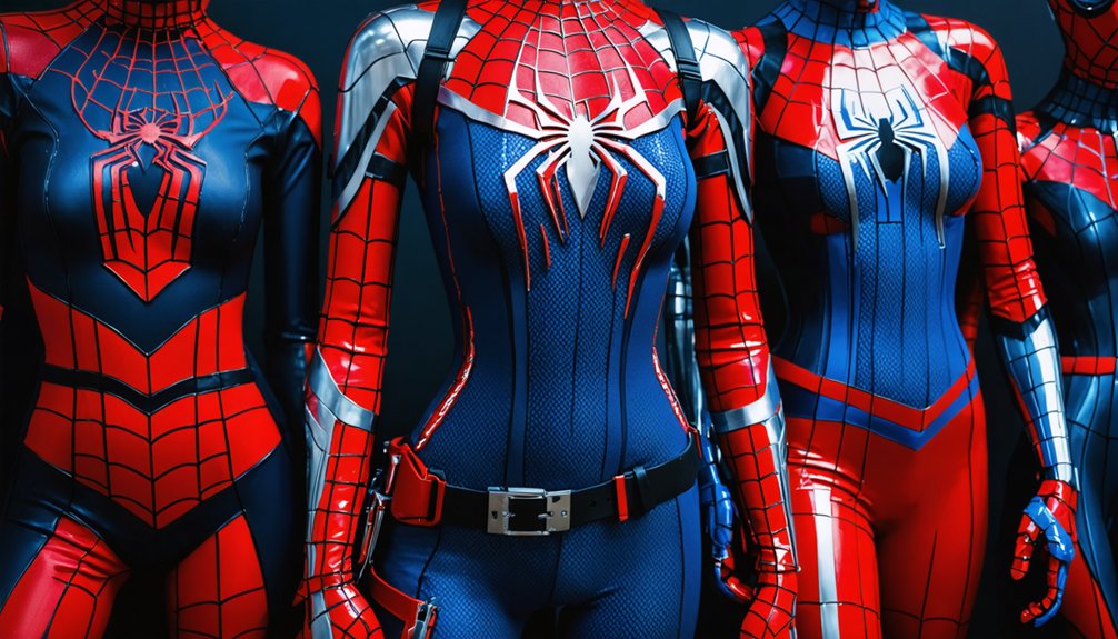 spider man costume and props