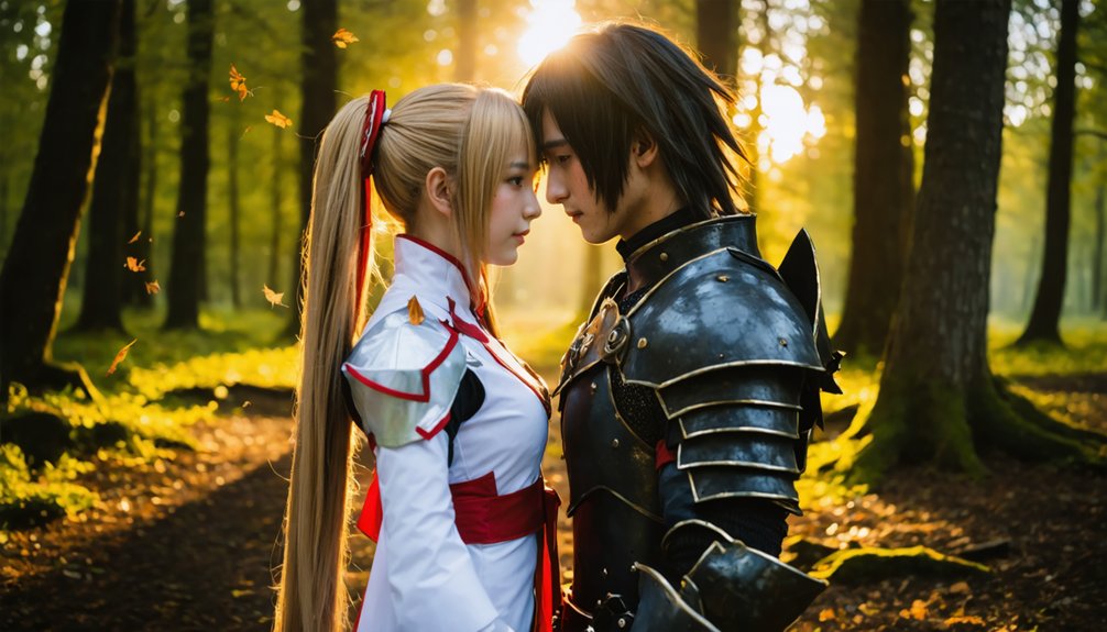striking contrast in cosplay