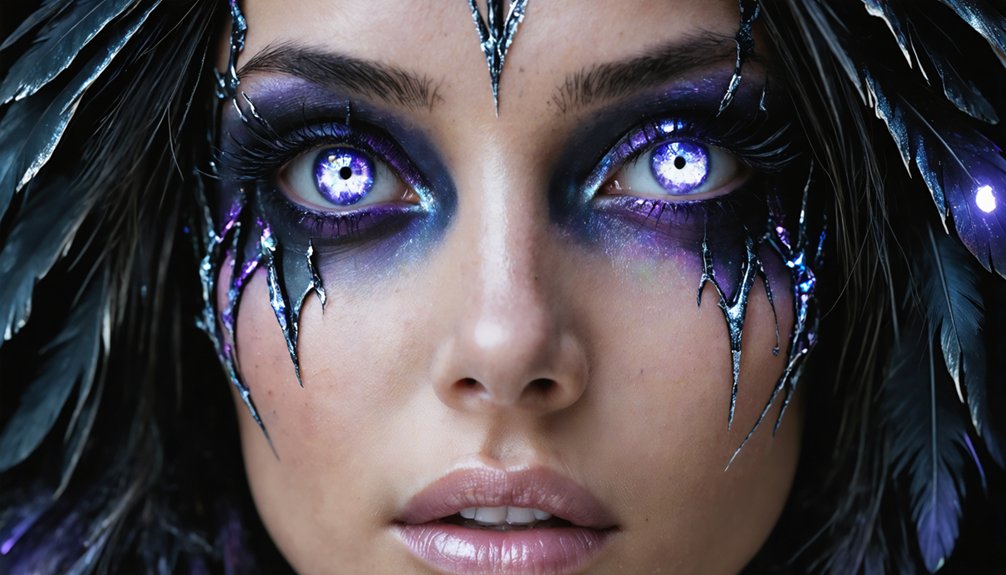 alien facial feature distortion