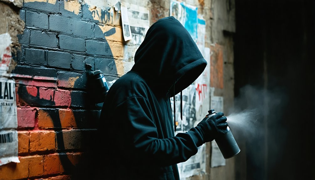 anonymous street art rebel