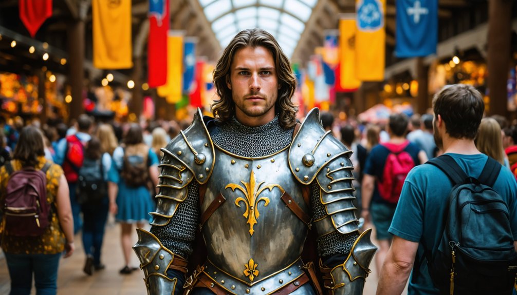 armor replicas at themed events