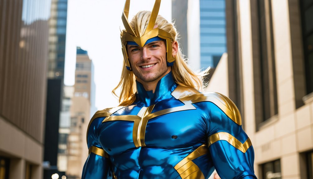 bold colorful hero cosplays