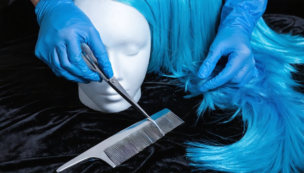 careful precise trimming technique