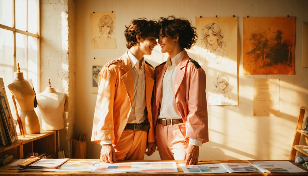collaborative retro cosplay bonding