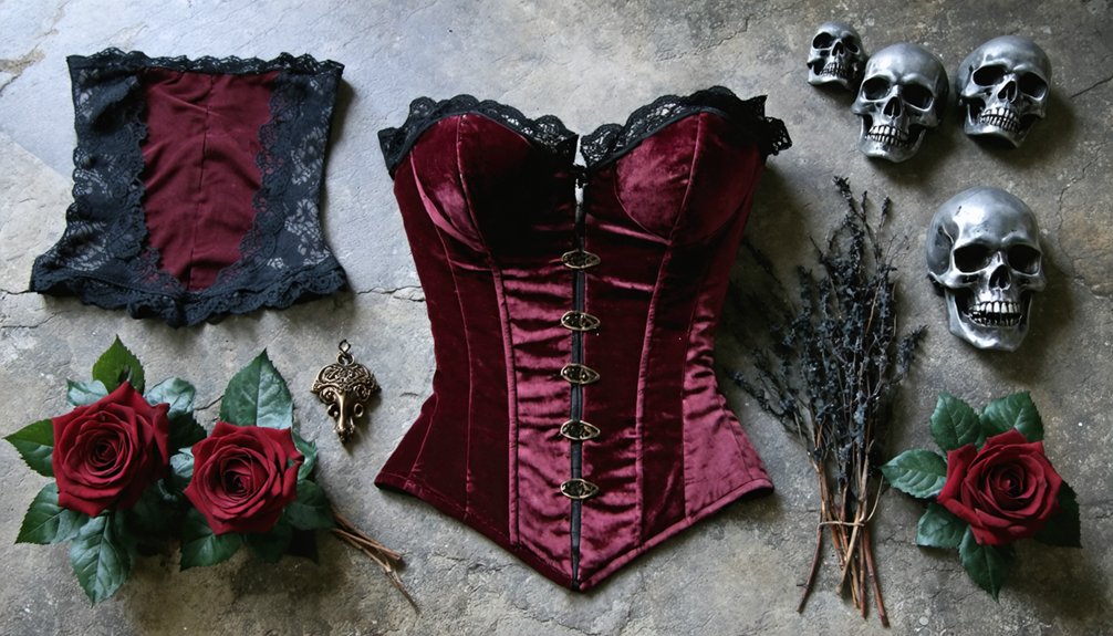 colorful gothic cosplay palette