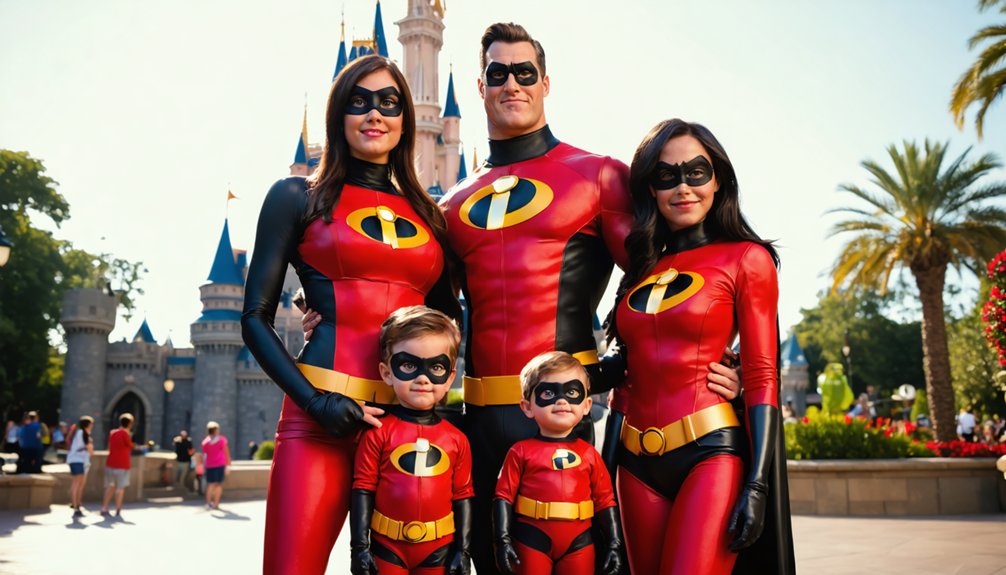 coordinated family disney cosplay