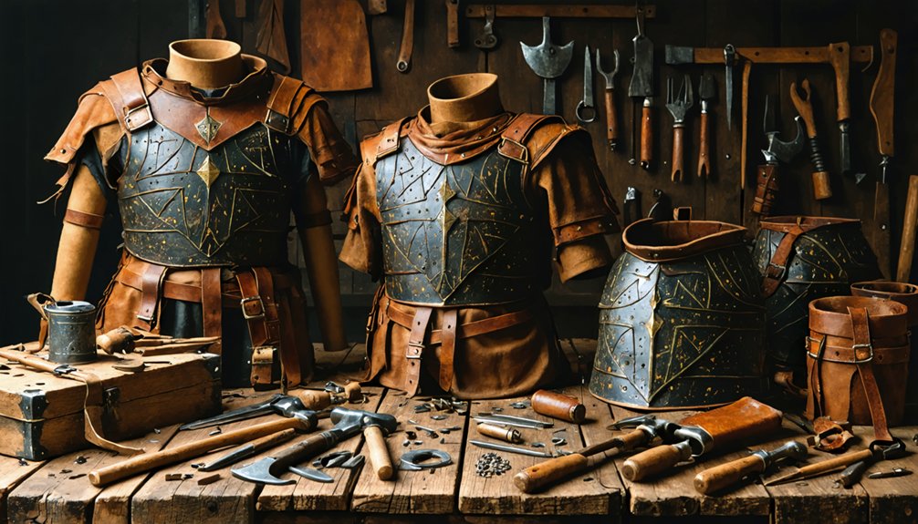 detailed gladiator armor crafting