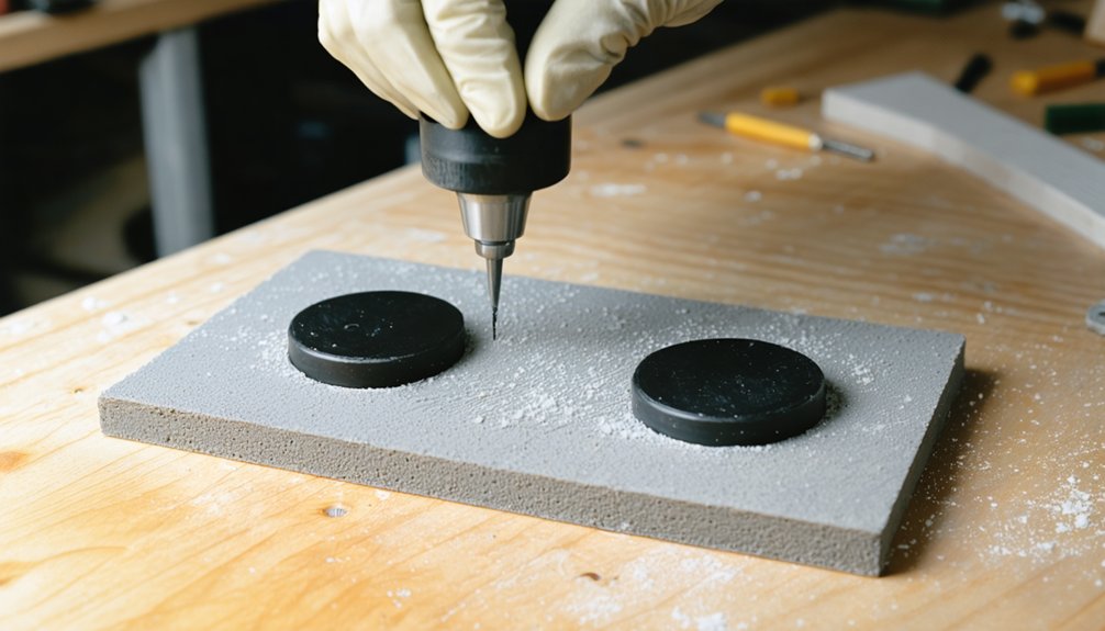 embed magnets securely properly