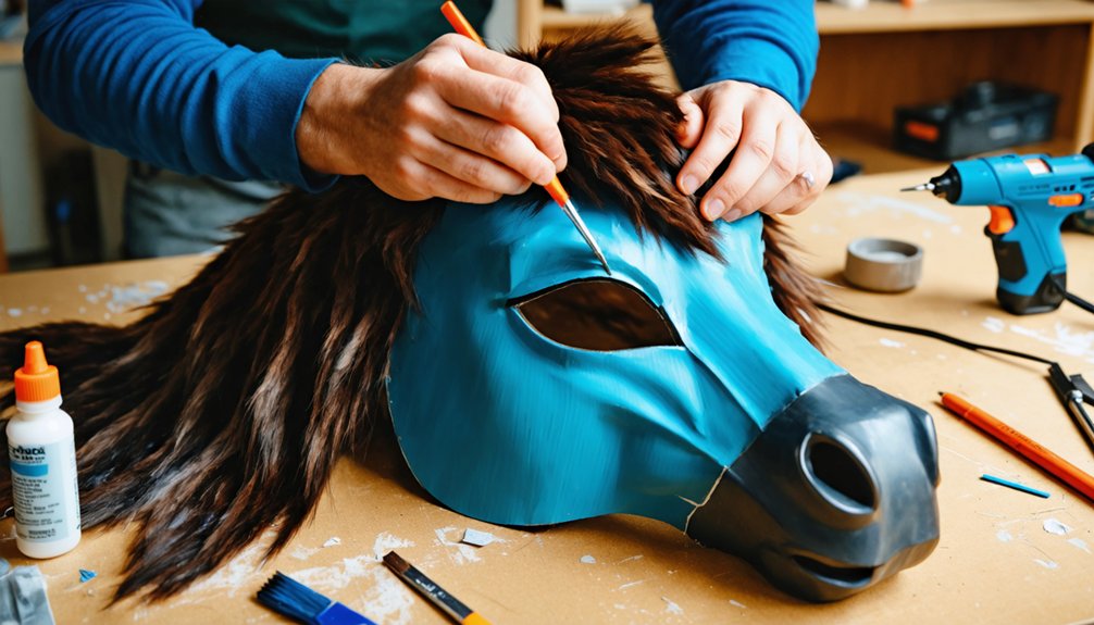 faux fur mane attachment