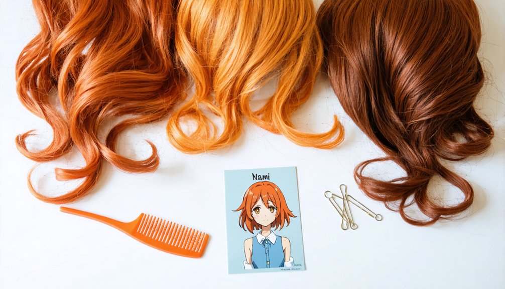 nami s vibrant orange hair