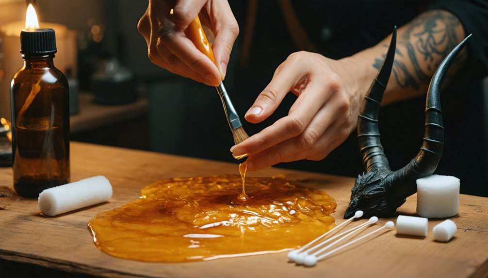 prepare apply press blend