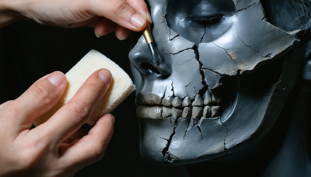 prosthetic blending and coloring