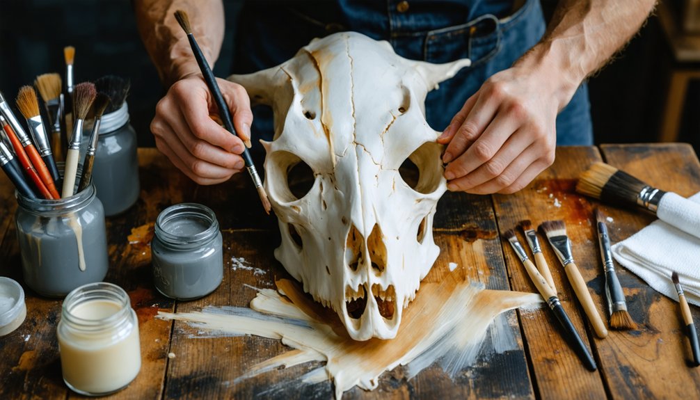 realistic boar mask painting