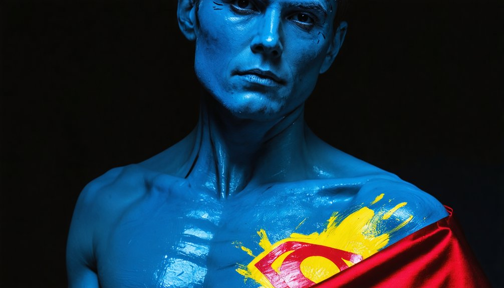 realistic superhero body art