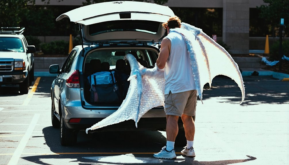safe transport of cosplay props