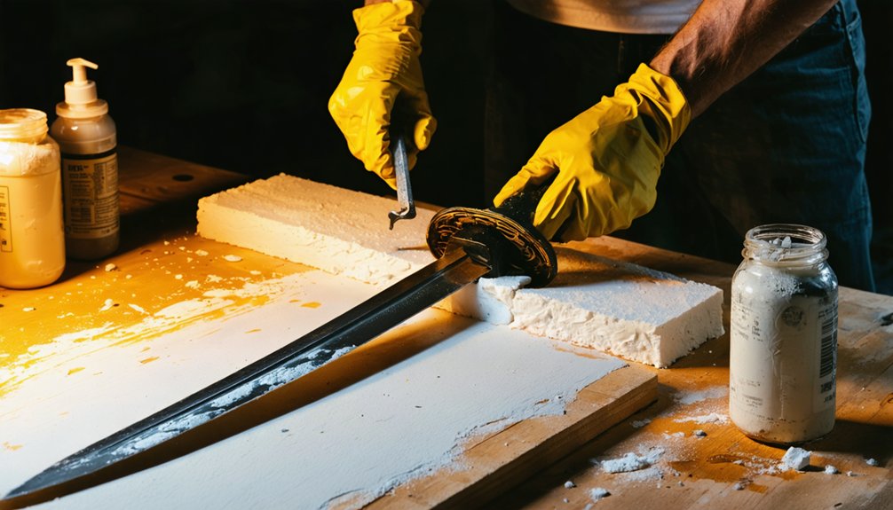 secure joints before painting