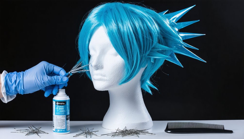 spray comb heat set