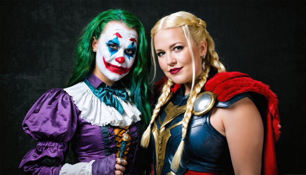 steampunk joker and warrior princess