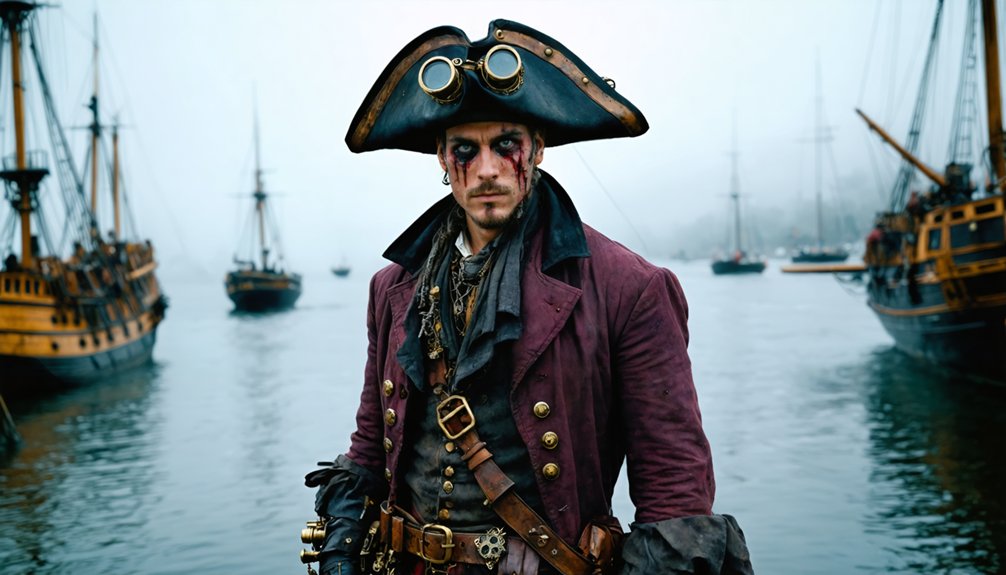 steampunk pirate costume details