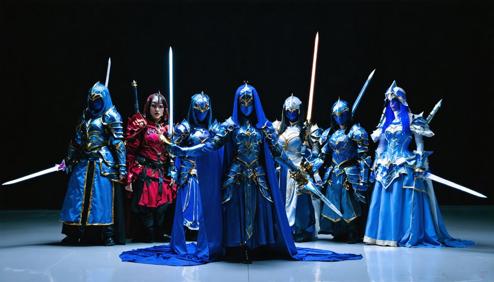 top group cosplay poses
