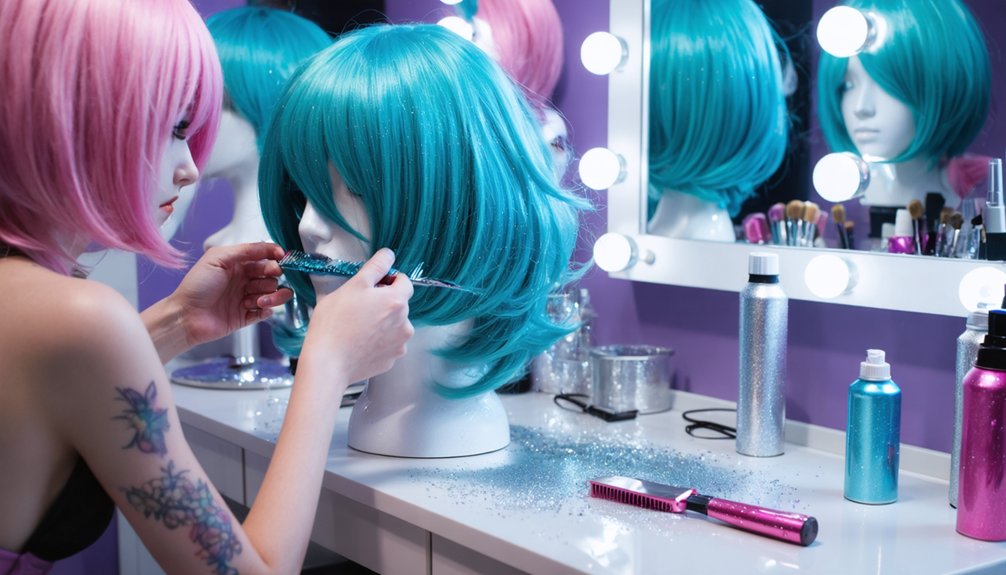 wig styling for cosplay