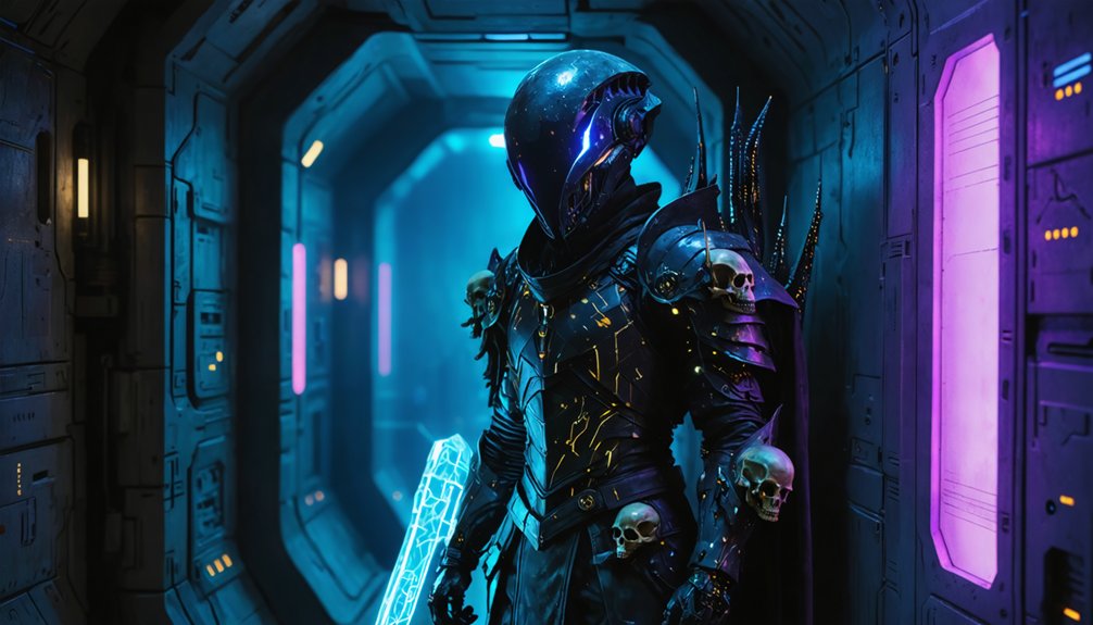alien aggressive luminous armor