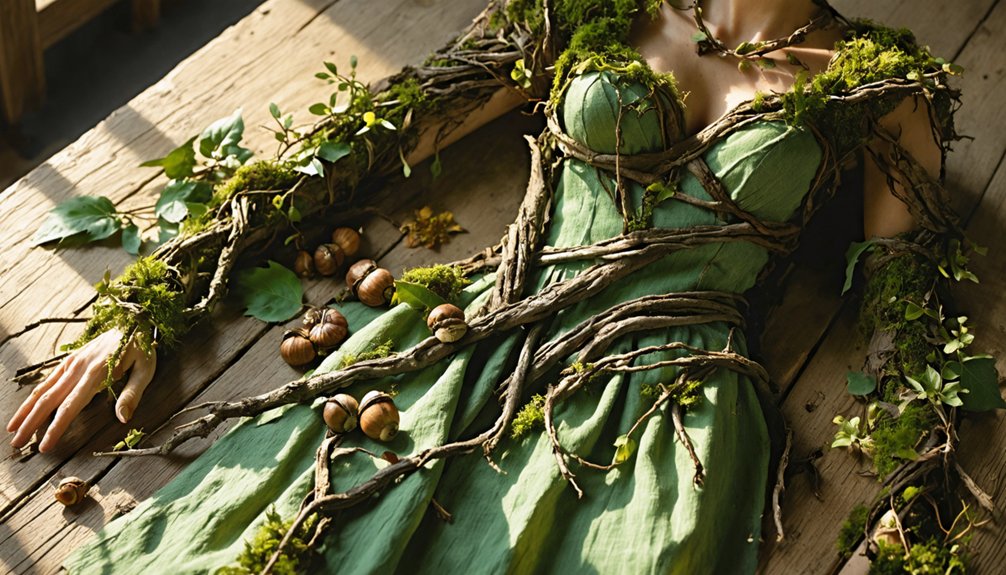 budget friendly dryad costume crafting