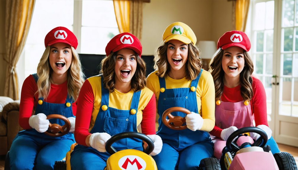 colorful recognizable group costumes