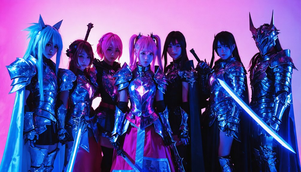 coordinated anime cosplay lineup