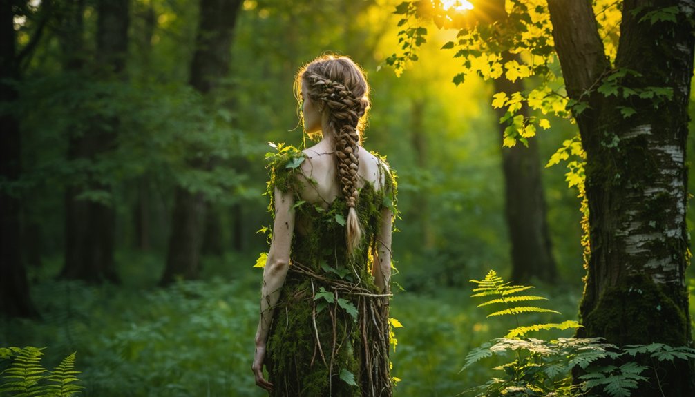 crafting natural dryad attire