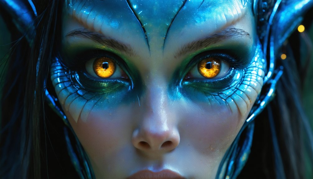 create futuristic alien looks