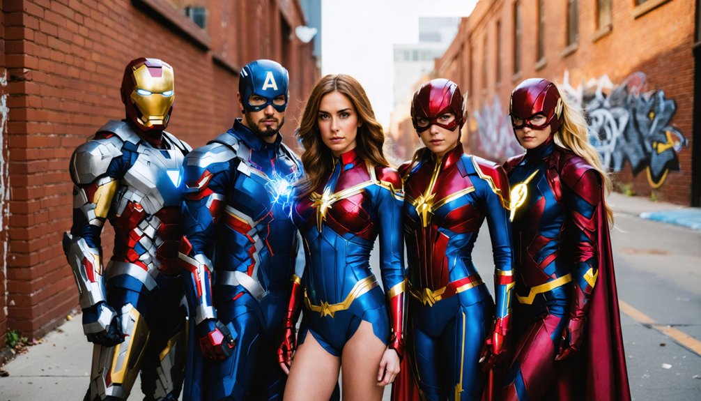 creative superhero fusion costumes