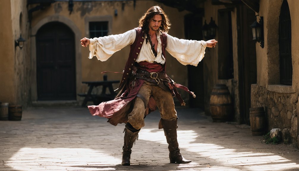 flexible layered pirate attire