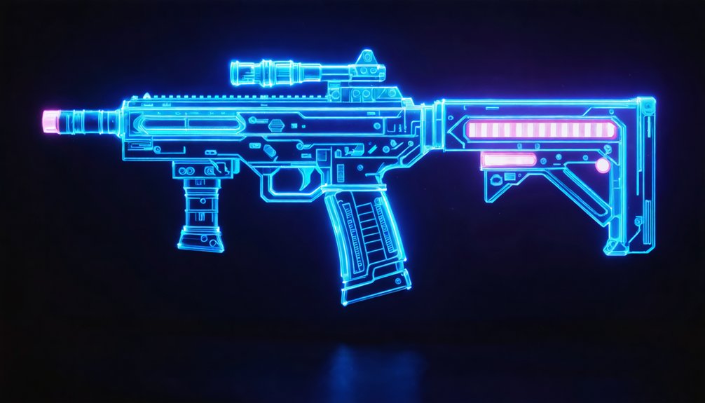 futuristic glow and paneling