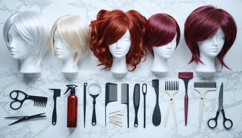 genderbent character wig styling