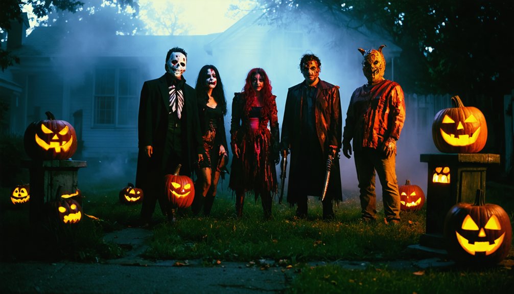 group horror costumes create cinematic moments