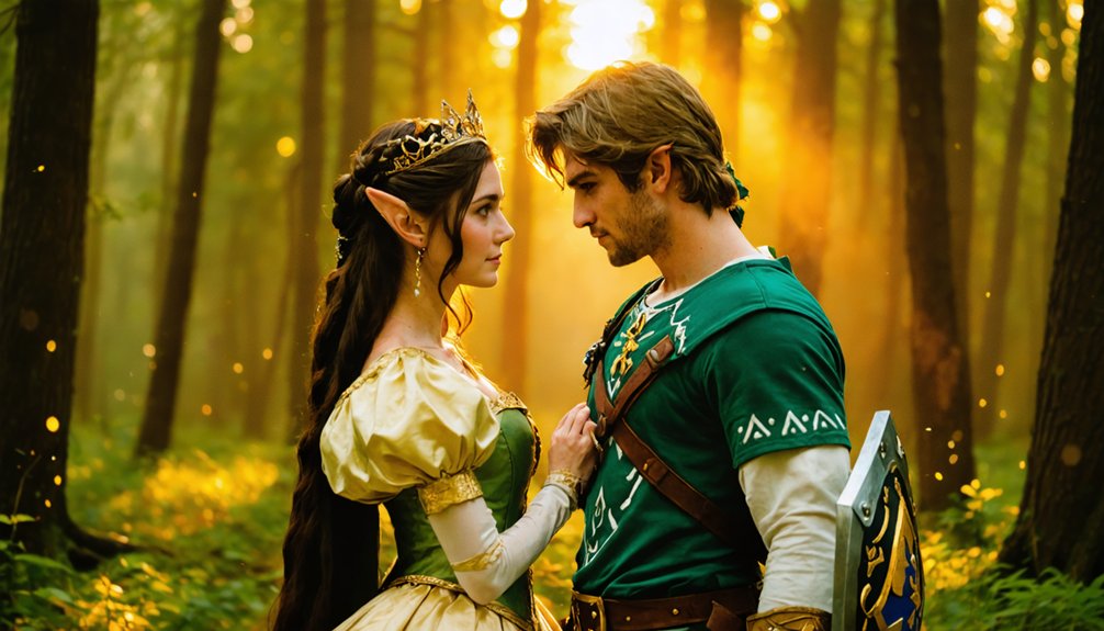 iconic narrative contrasting costumes
