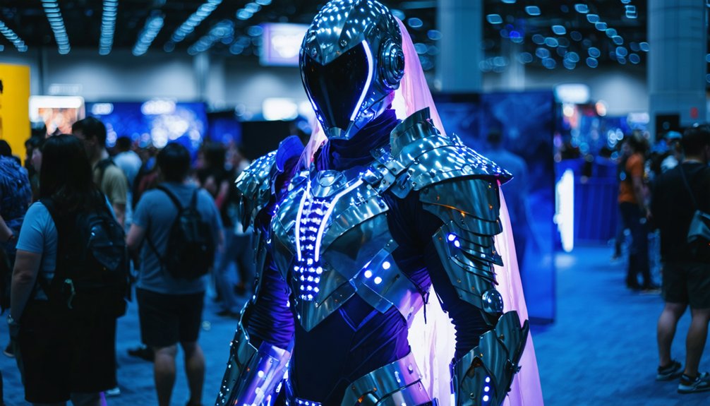 illuminated cyberpunk cosplay