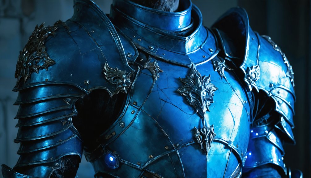 layered textured armor details