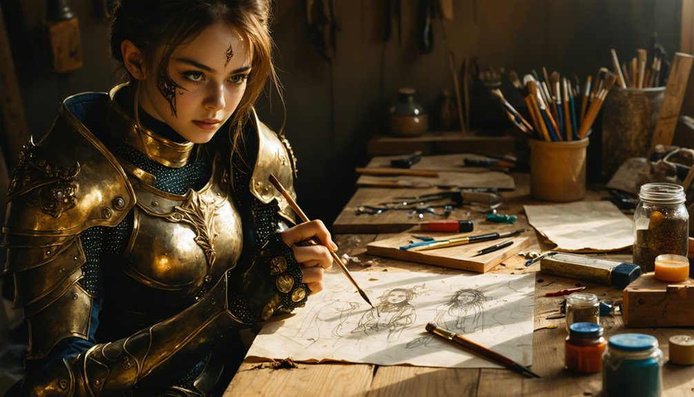 refining costume character details