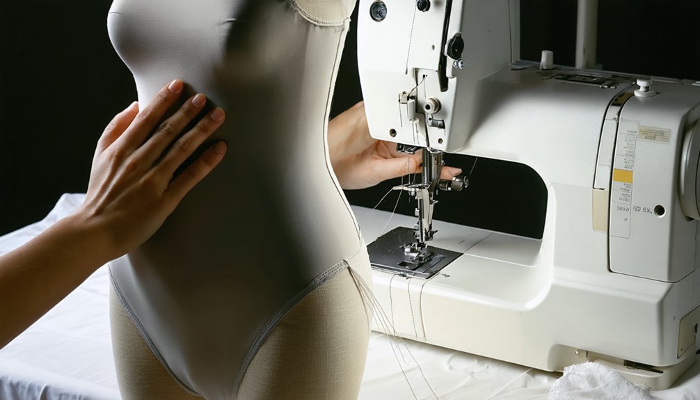 stretch stitch prevents seam popping
