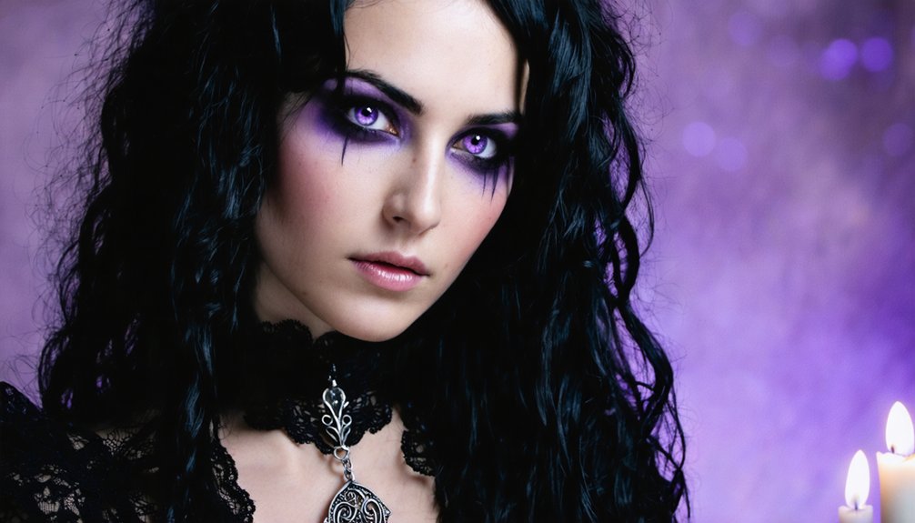 violet smoky eye transformation